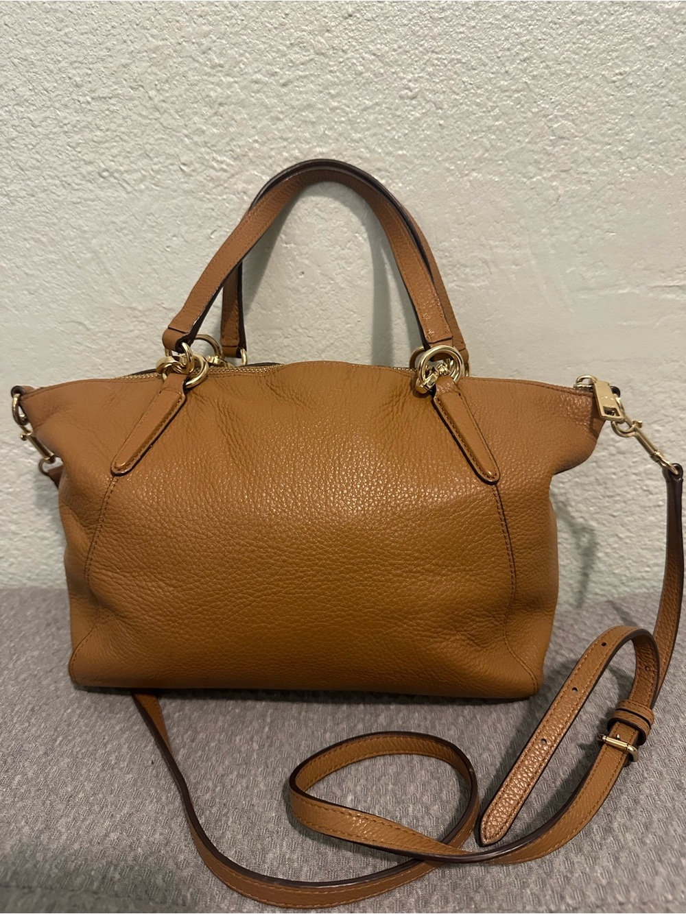 Coach Cognac/Tan Leather Satchel and Wallet Set - Picture 3 of 12